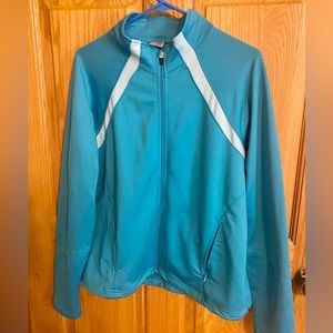 Champion Jacket. XL- turquoise with zip pockets